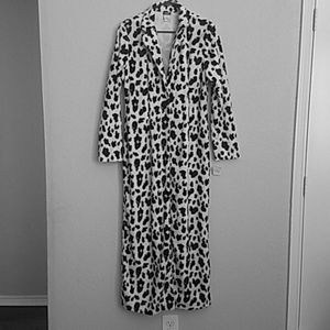Black & White Animal Print Coat